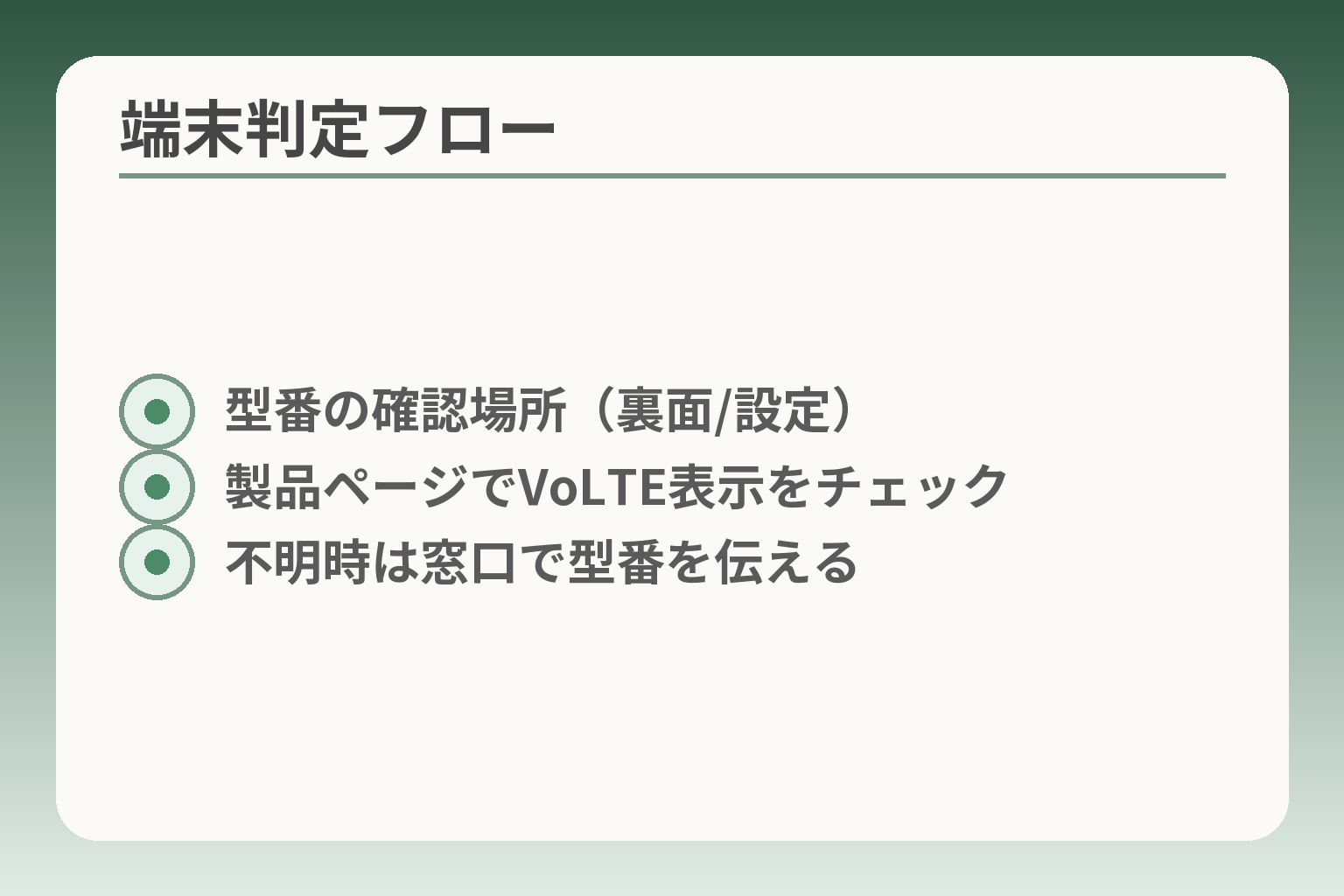 端末判定フロー