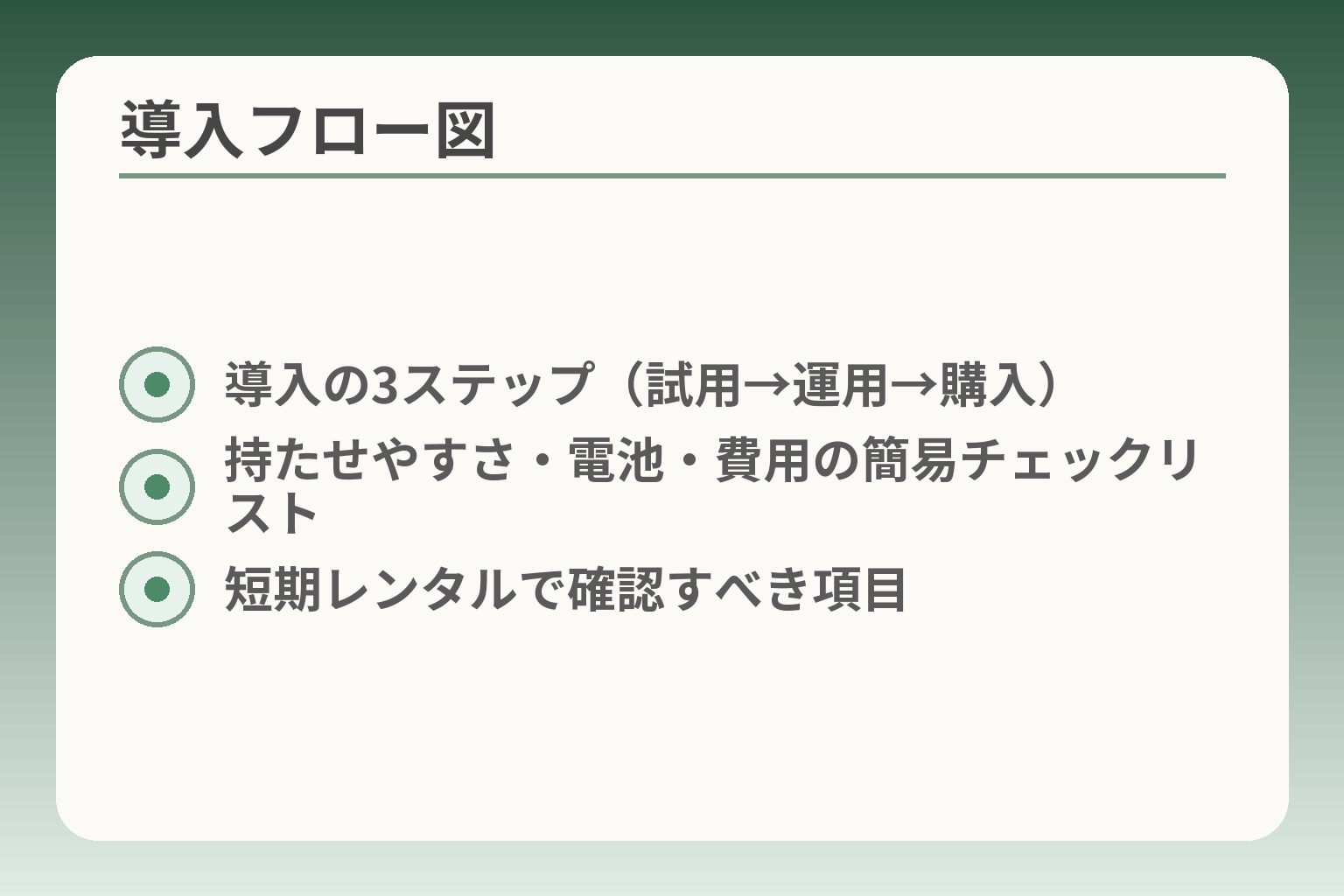 導入フロー図