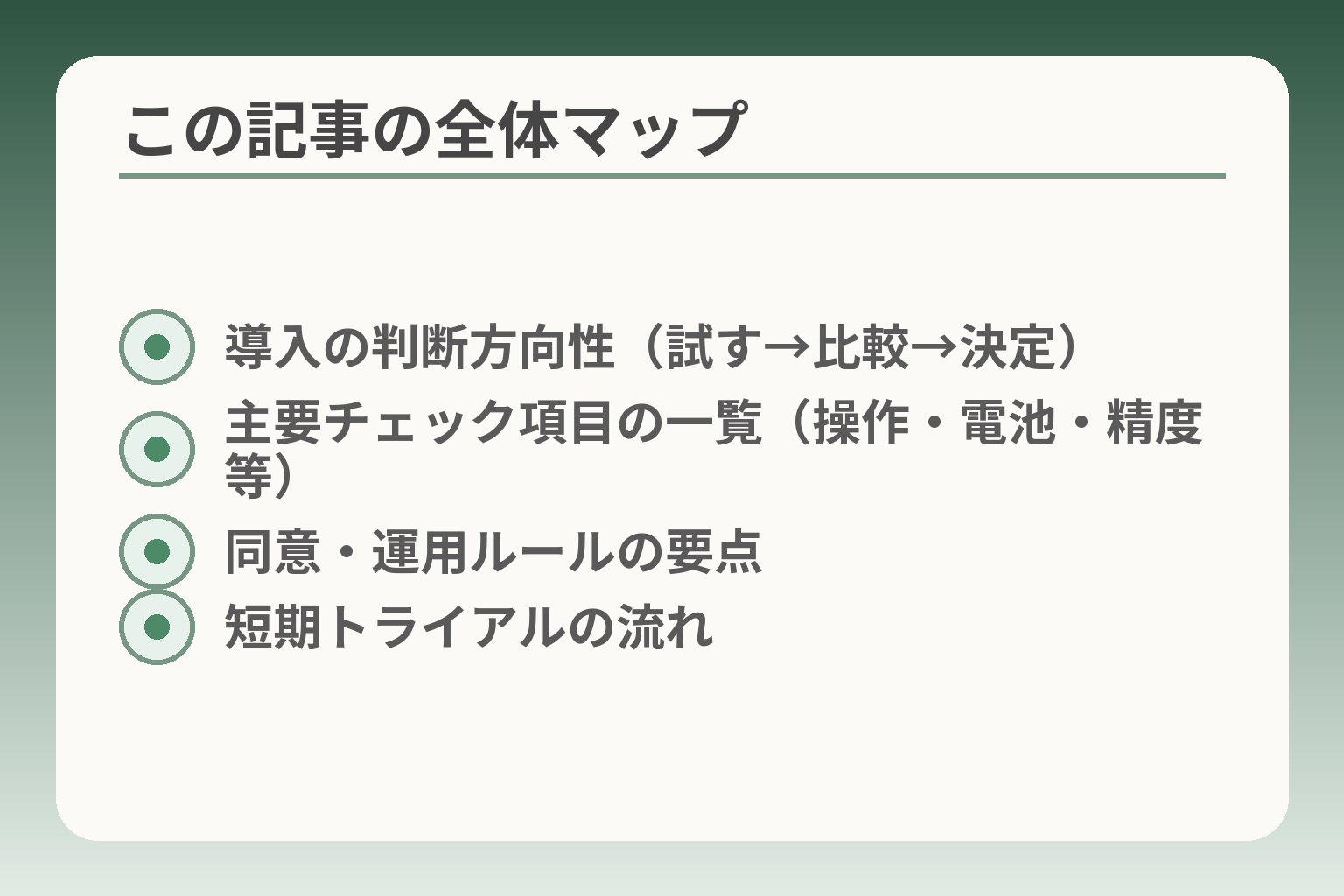 この記事の全体マップ