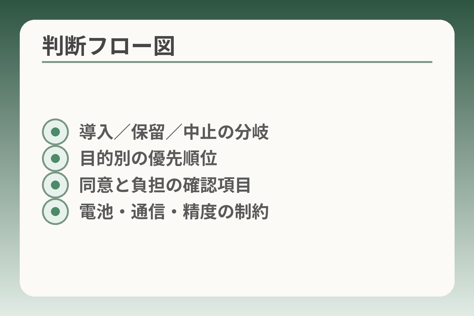 判断フロー図