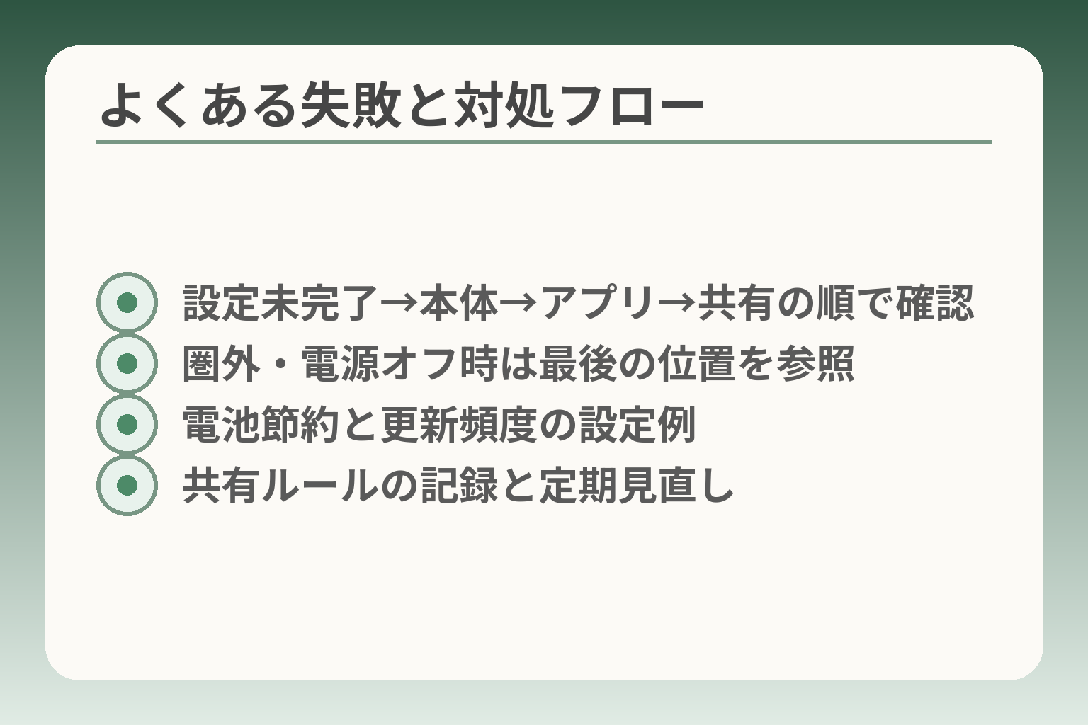 よくある失敗と対処フロー