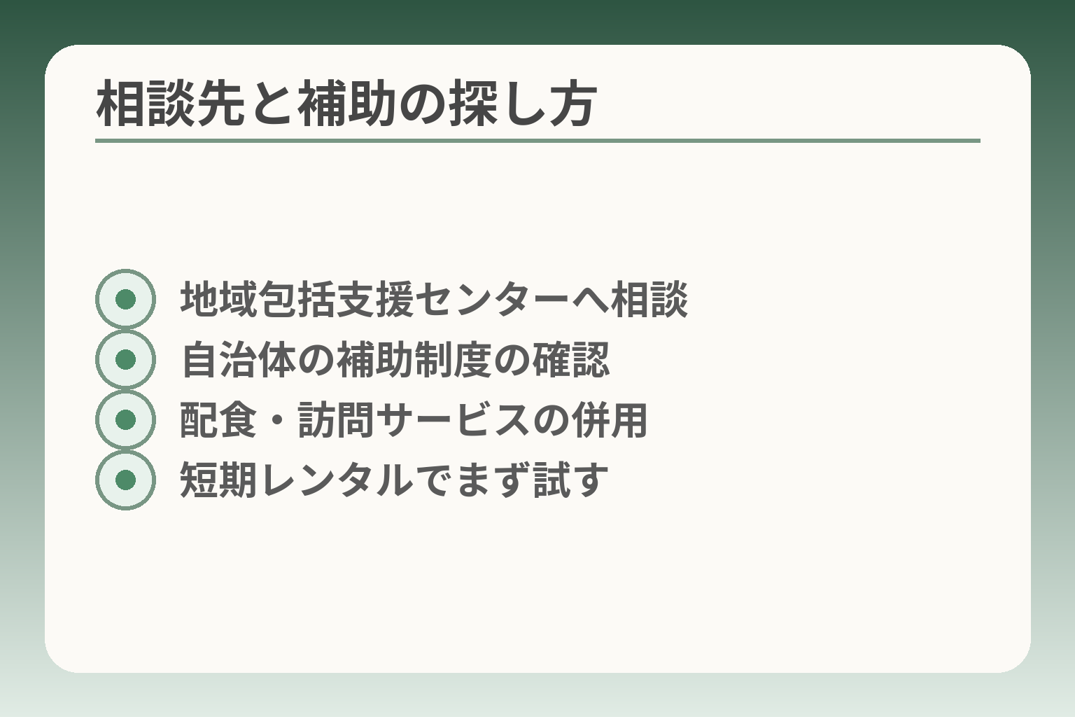 相談先と補助の探し方