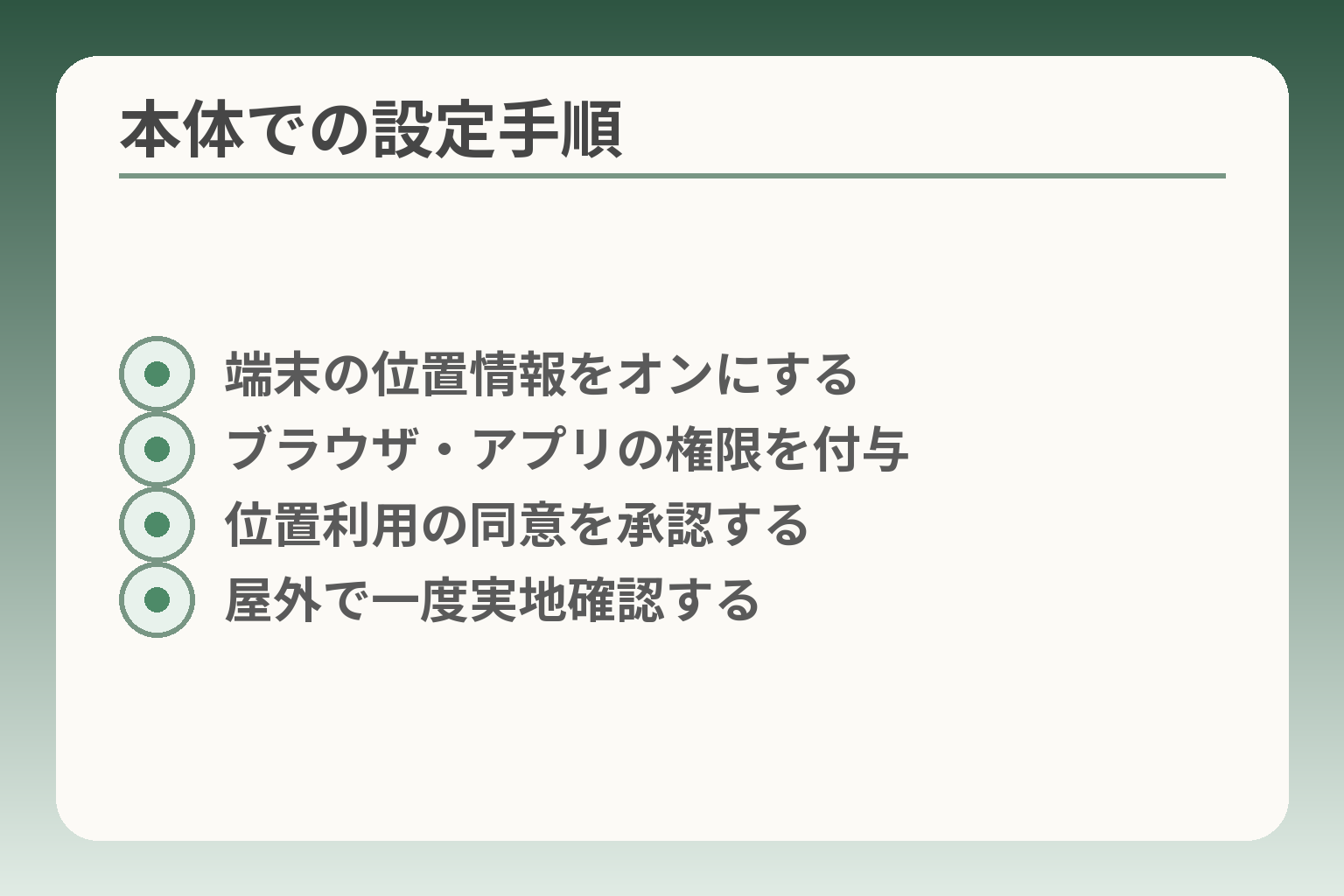 本体での設定手順