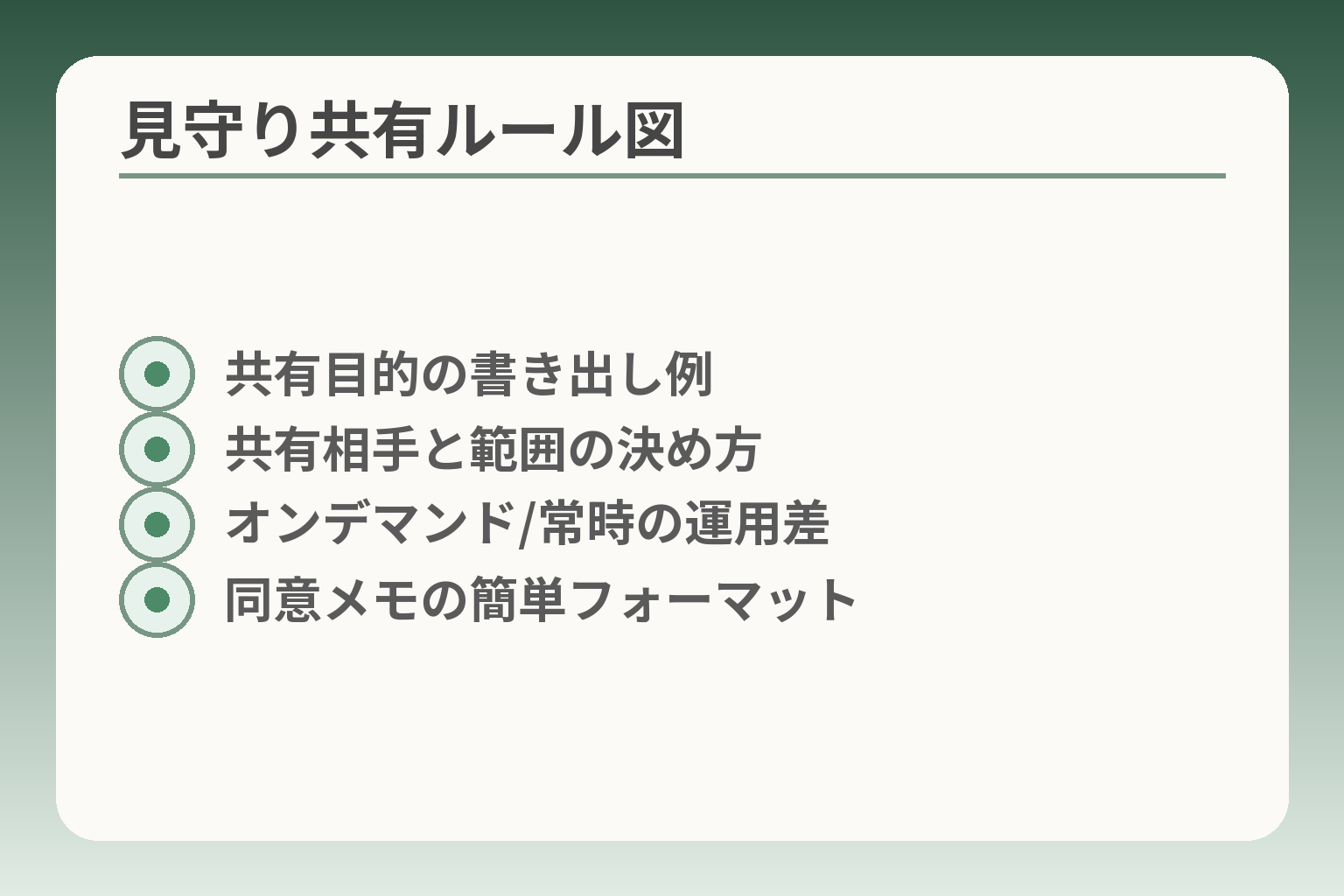 見守り共有ルール図