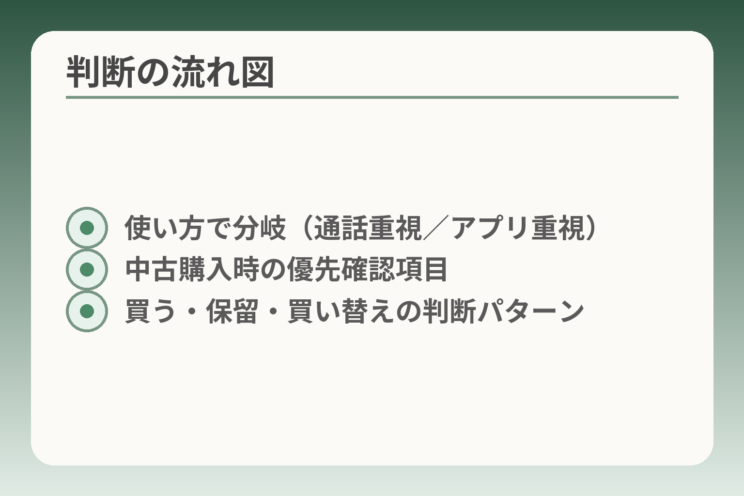 判断の流れ図