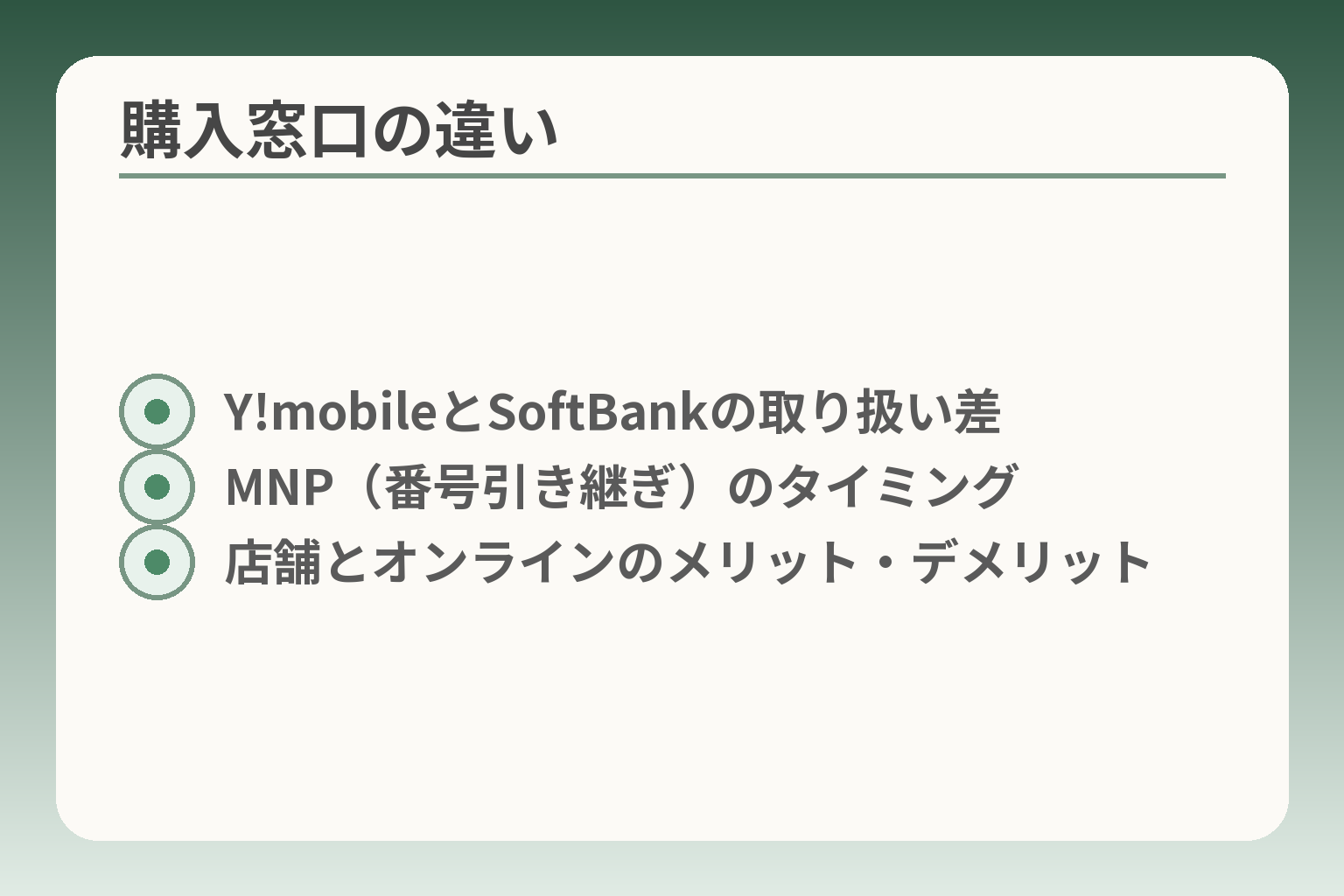 購入窓口の違い