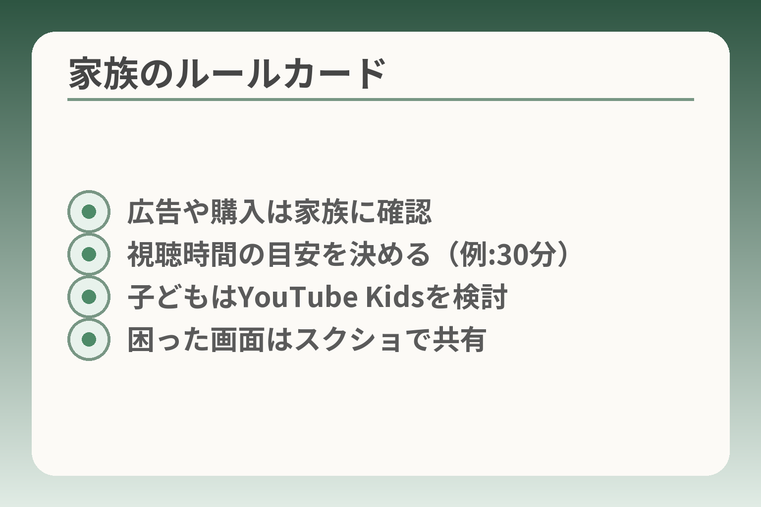 家族のルールカード
