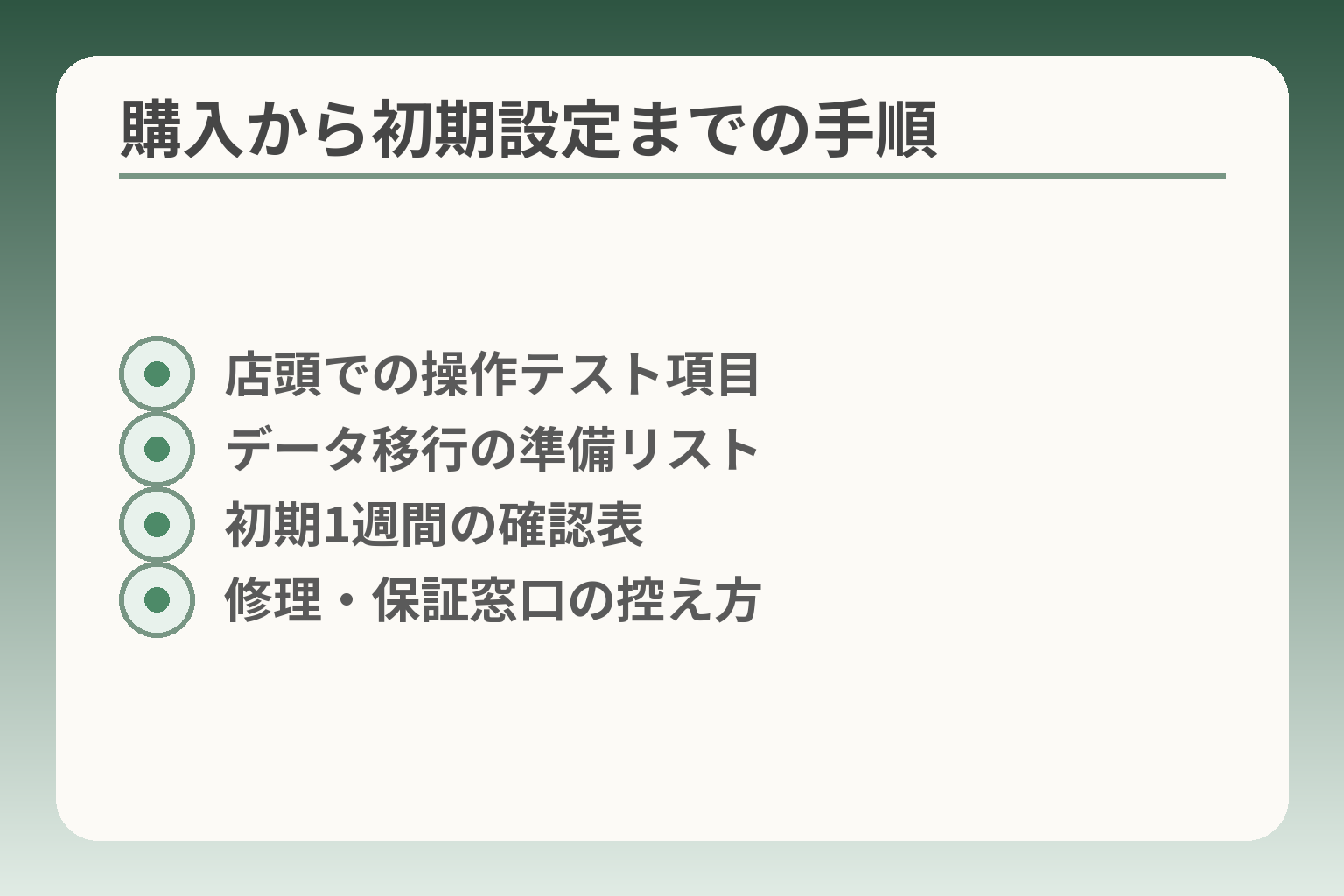 購入から初期設定までの手順
