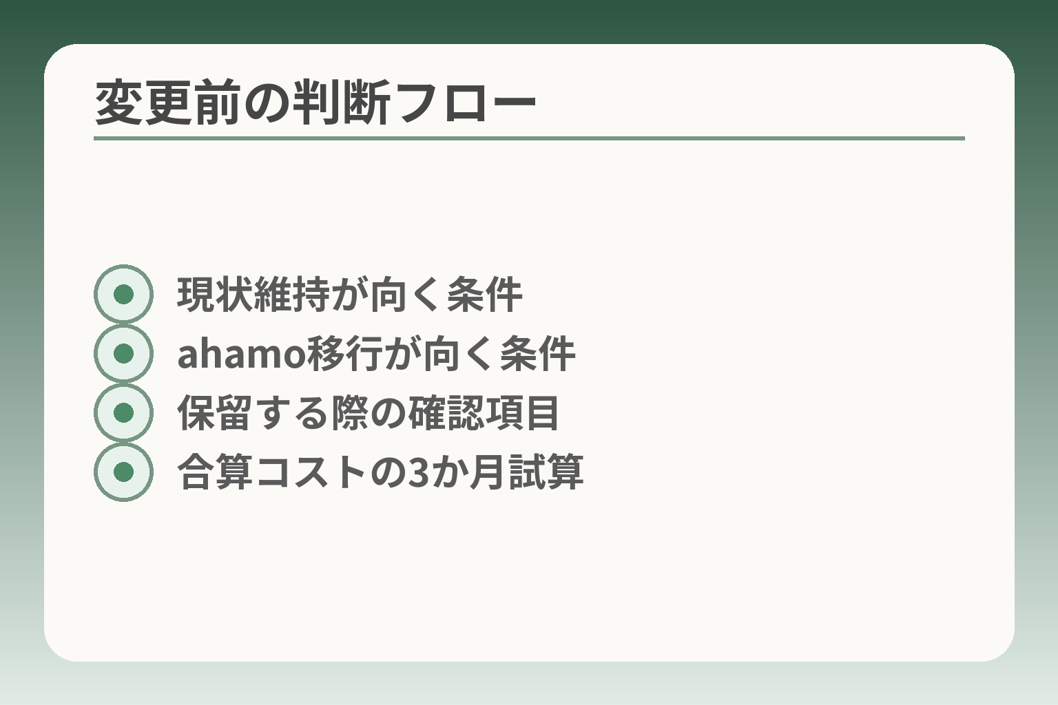 変更前の判断フロー